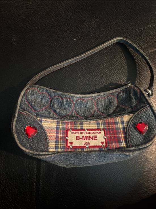 The Children's Place Other - Vintage B-Mine Denim Heart Accent Shoulder Bag - Blue